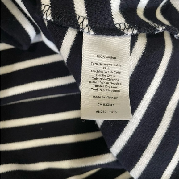 Talbots 2X BlueWhite Striped A-Line Dress NWT Sleeveless Pockets Nautical Summer - Picture 4 of 11